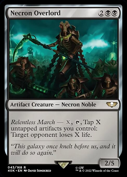 Necron Overlord - Surge Foil