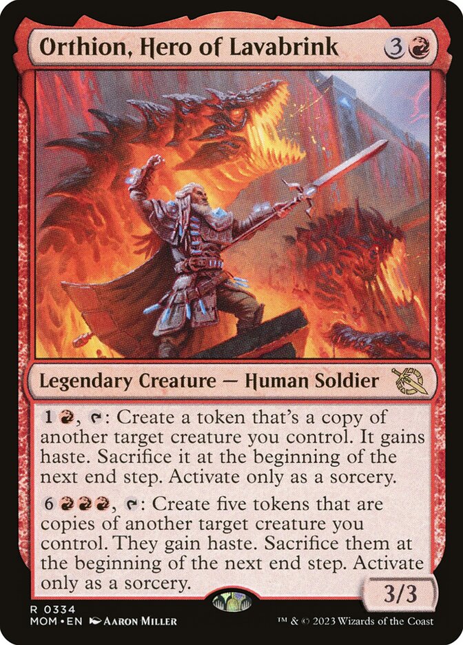 Orthion, Hero of Lavabrink - Foil