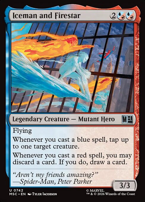 Iceman and Firestar - Foil