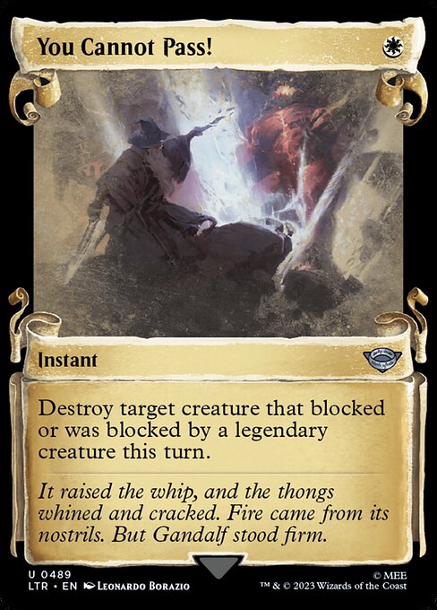 You Cannot Pass! - Silver Foil