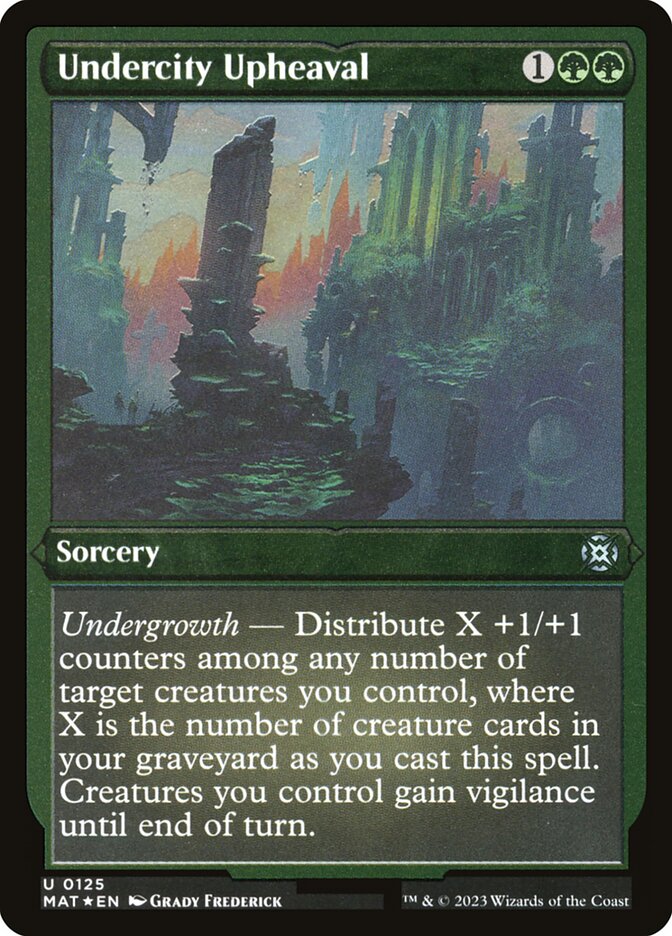Undercity Upheaval - Foil Etched