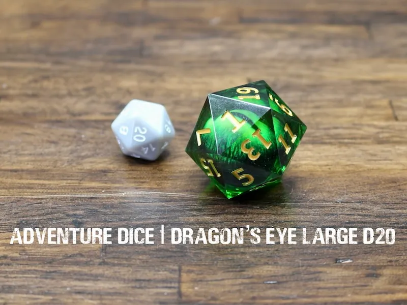 Premium Large Moving Eye D20 - Dragon's Eye