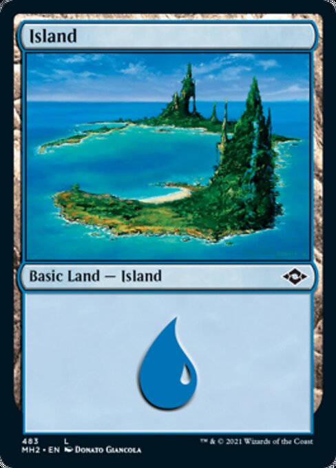 Island (483) - Foil-Etched