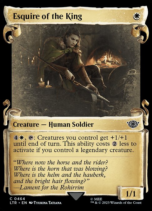 Esquire of the King - Silver Foil