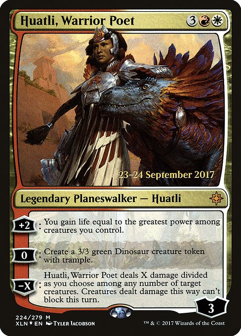 Huatli, Warrior Poet - Foil - Prerelease Promo