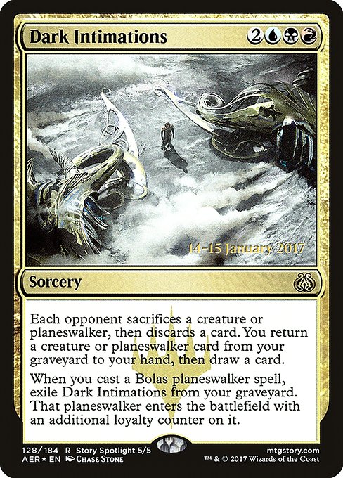 Dark Intimations - Foil - Prerelease Promo