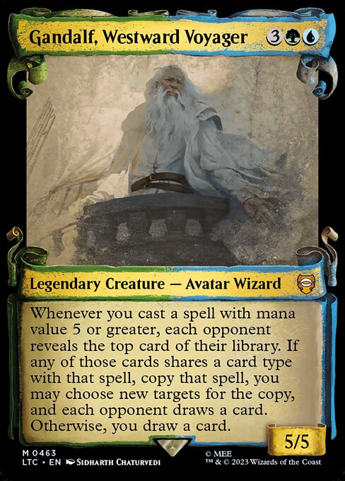 Gandalf, Westward Voyager - Silver Foil
