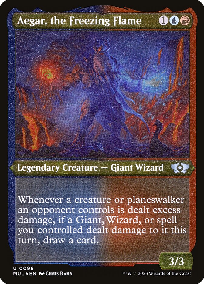 Aegar, the Freezing Flame - Foil-Etched