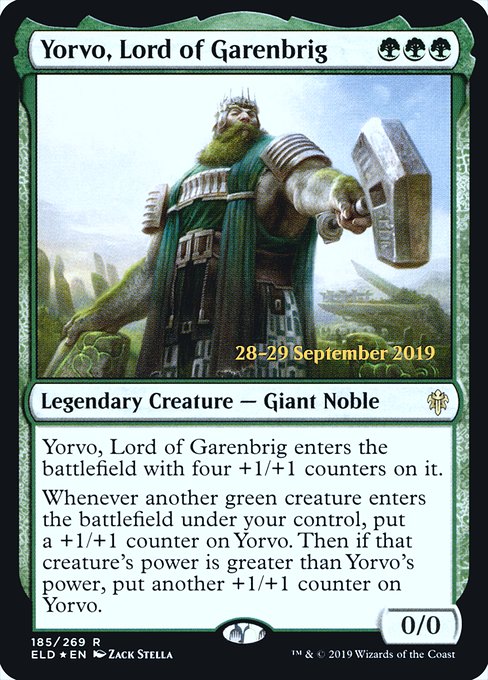 Yorvo, Lord of Garenbrig - Foil - Prerelease Promo