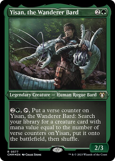 Yisan, the Wanderer Bard - Foil-Etched