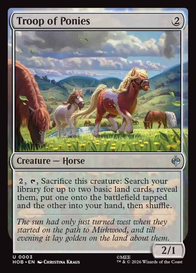 Troop of Ponies - Foil