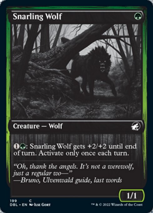 Snarling Wolf - Foil