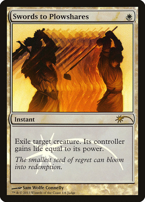 Swords to Plowshares - Foil - Judge Promo