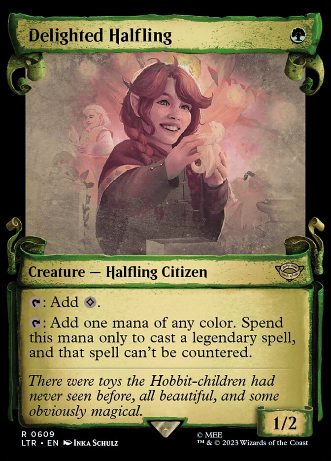 Delighted Halfling - Silver Foil