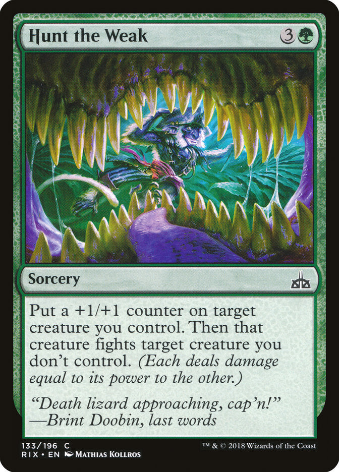 Hunt the Weak - Foil
