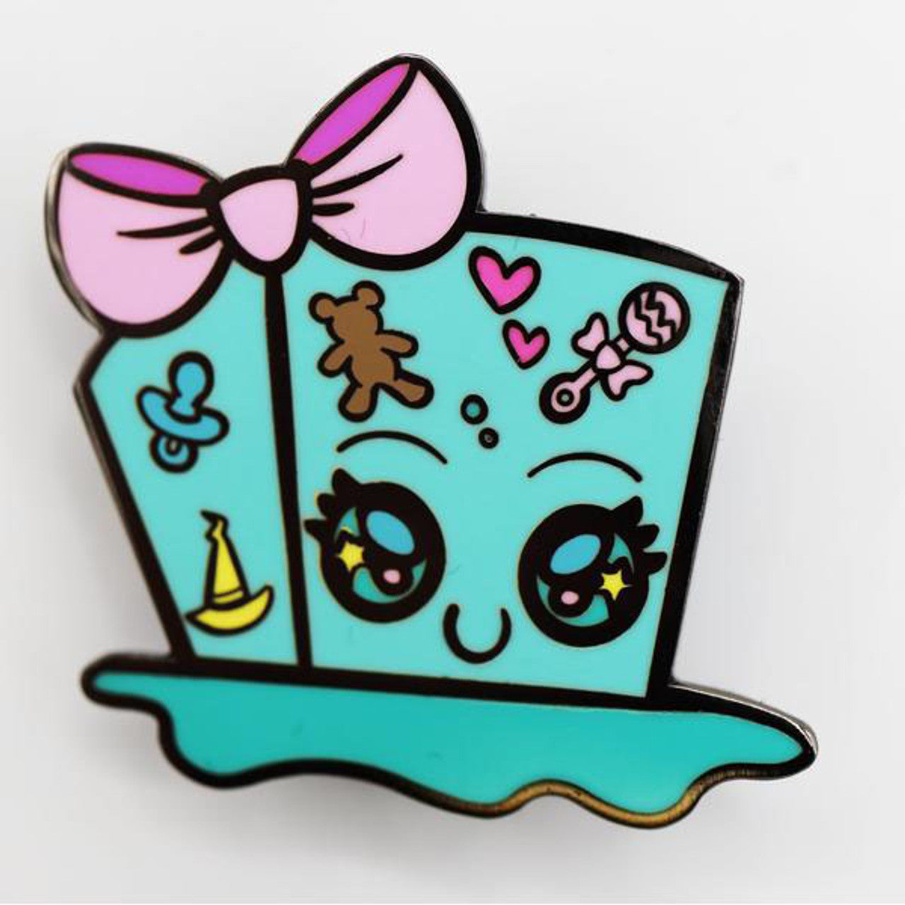 Baby Monster Enamel Pin: Gelly Cube