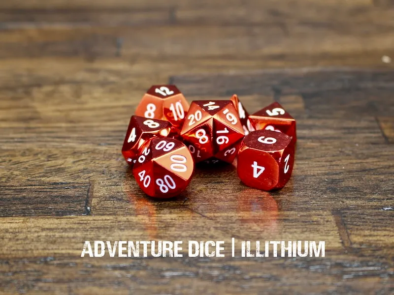 Metal RPG Dice Set - Illithium