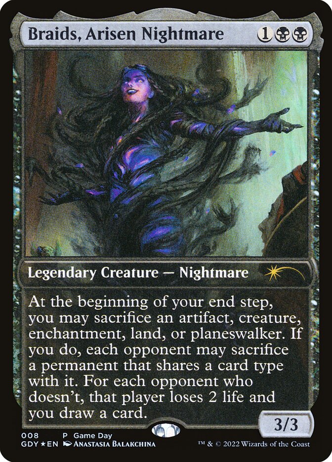 Braids, Arisen Nightmare - Foil - Game Day Promo