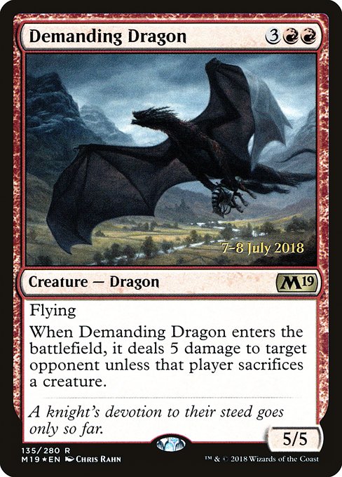 Demanding Dragon - Foil - Prerelease Promo