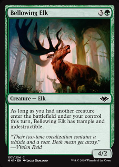 Bellowing Elk - Foil