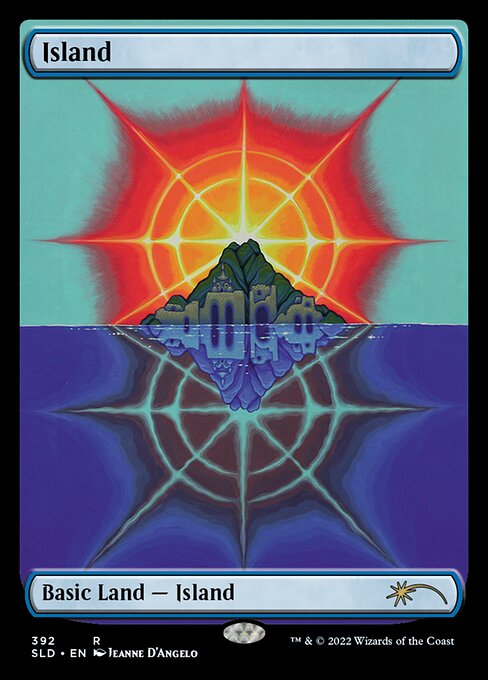 Island (392) Full Art - Foil