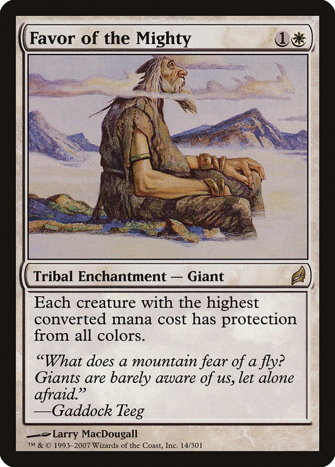 Favor of the Mighty - Foil