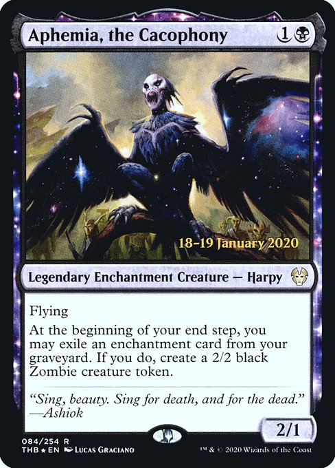 Aphemia, the Cacophony - Foil - Prerelease Promo