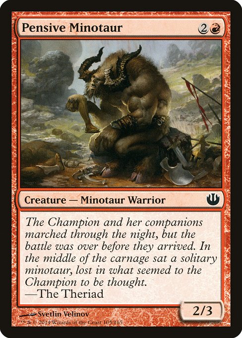 Pensive Minotaur - Foil