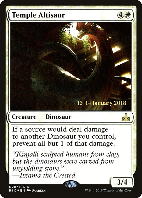 Temple Altisaur - Foil - Prerelease Promo