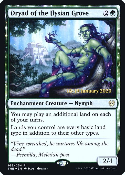 Dryad of the Ilysian Grove - Foil - Prerelease Promo