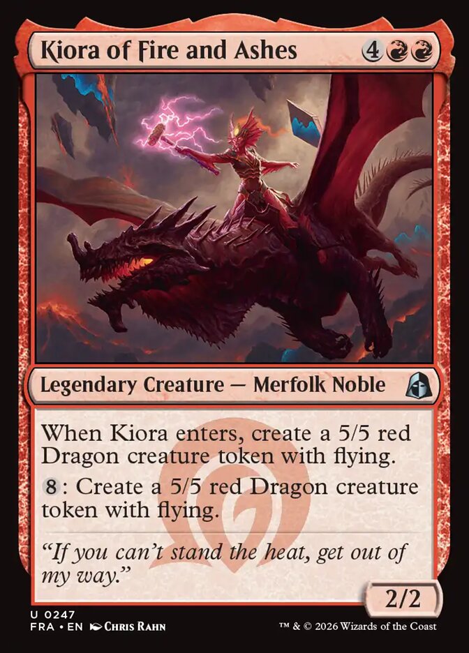 Kiora of Fire and Ashes - Foil