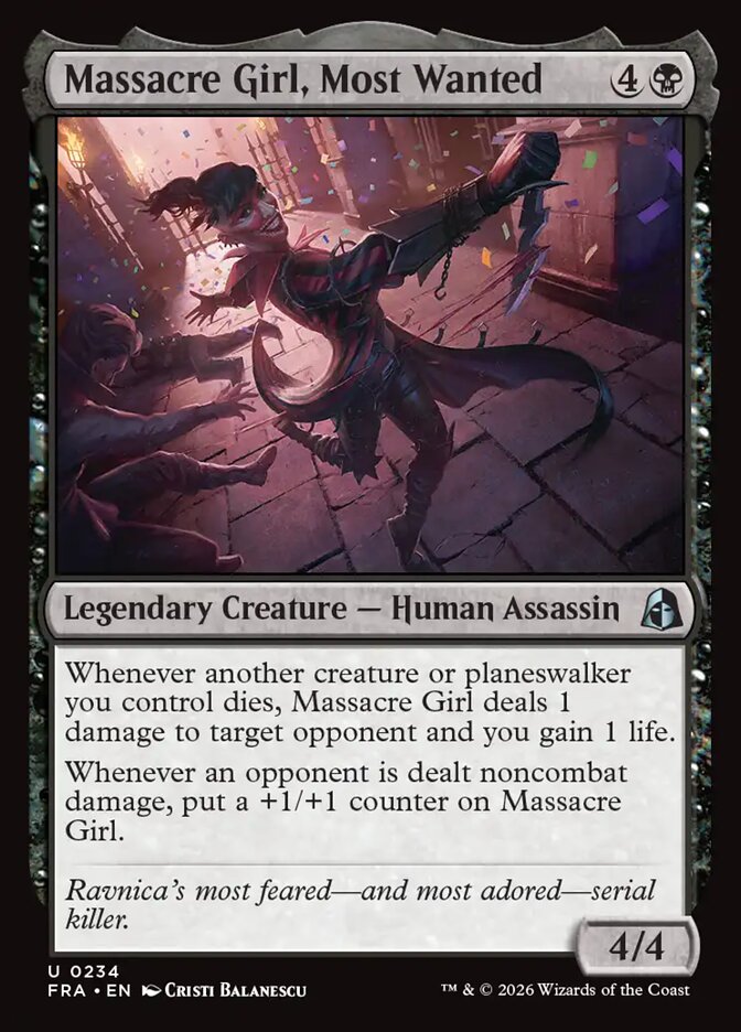 Massacre Girl, Most Wanted - Foil