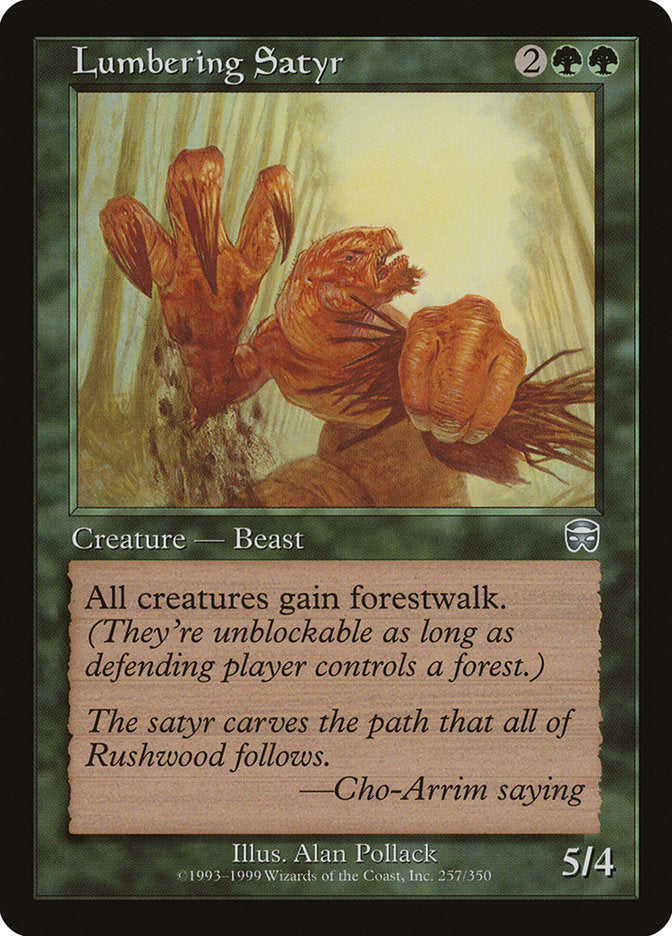 Lumbering Satyr - Foil