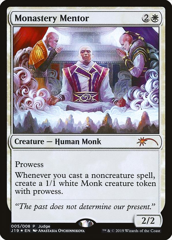 Monastery Mentor - Foil - Judge Promo