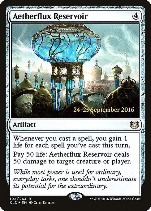 Aetherflux Reservoir - Foil - Prerelease Promo