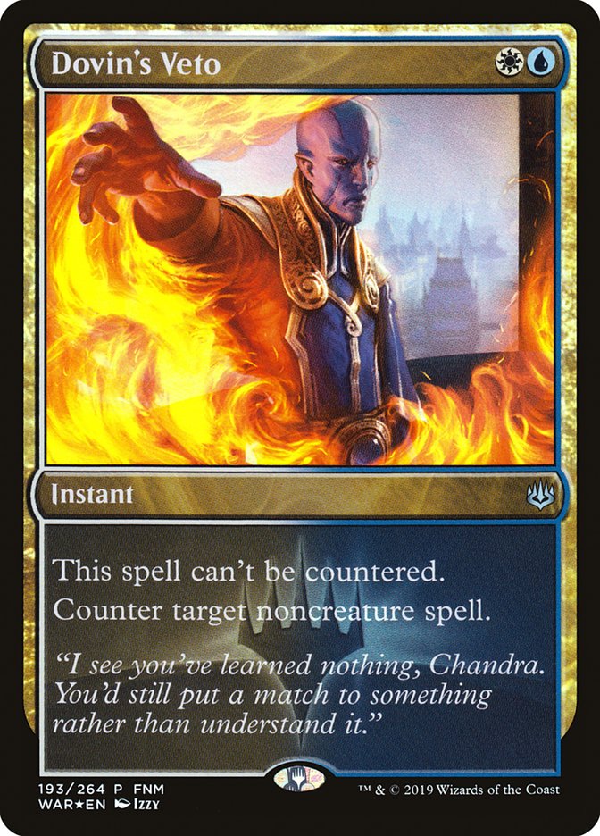 Dovin's Veto - Foil - Game Day Promo
