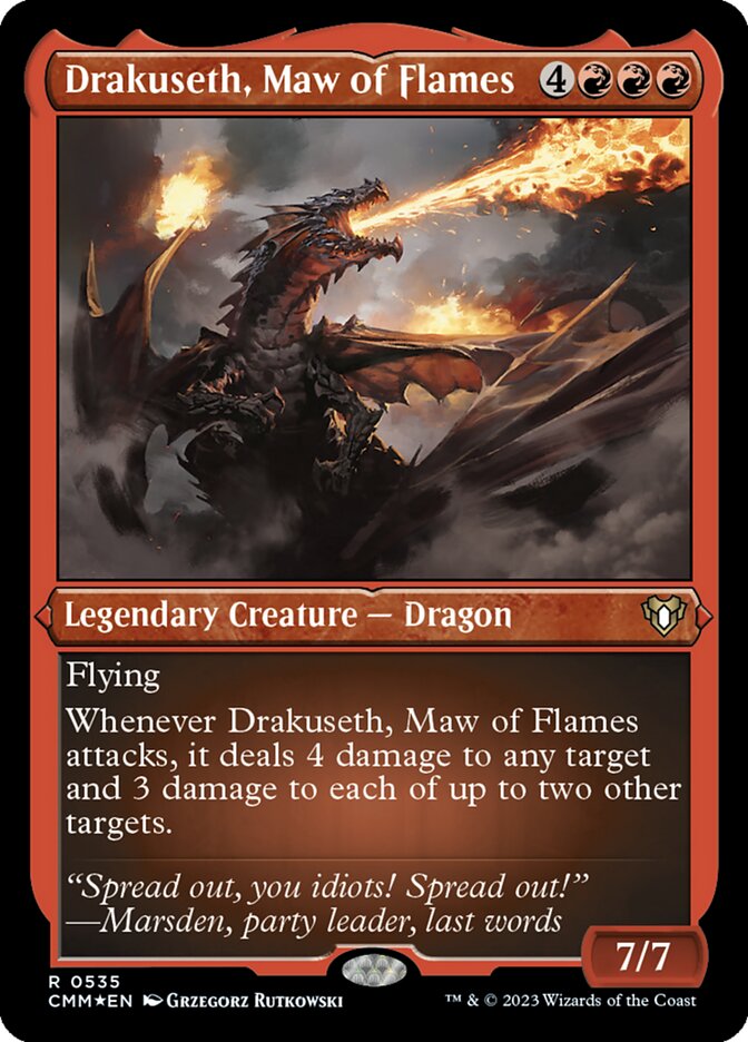 Drakuseth, Maw of Flames - Foil-Etched