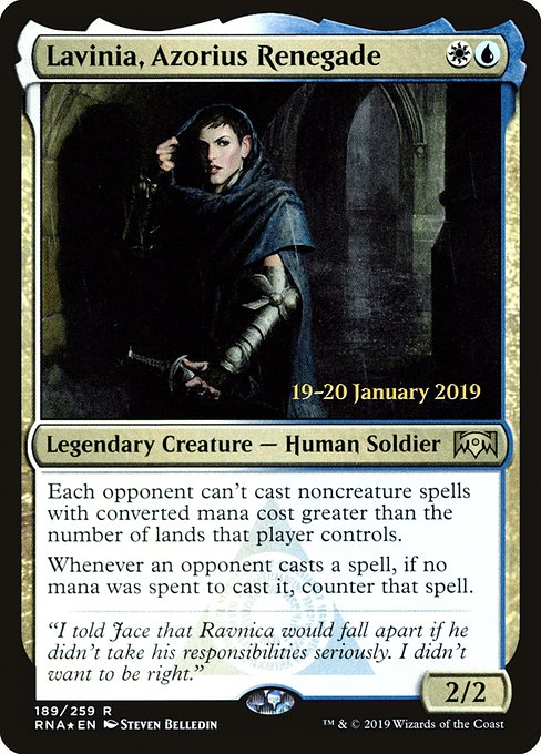 Lavinia, Azorius Renegade - Foil - Prerelease Promo