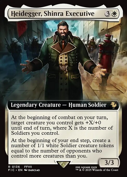 Heidegger, Shinra Executive - Foil