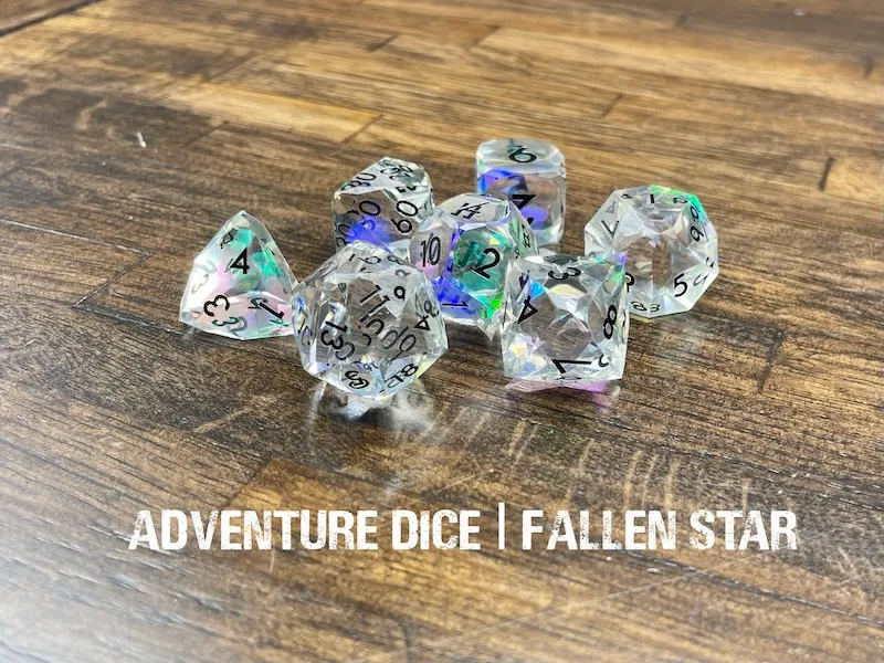 Premium RPG Dice Set - Fallen Star