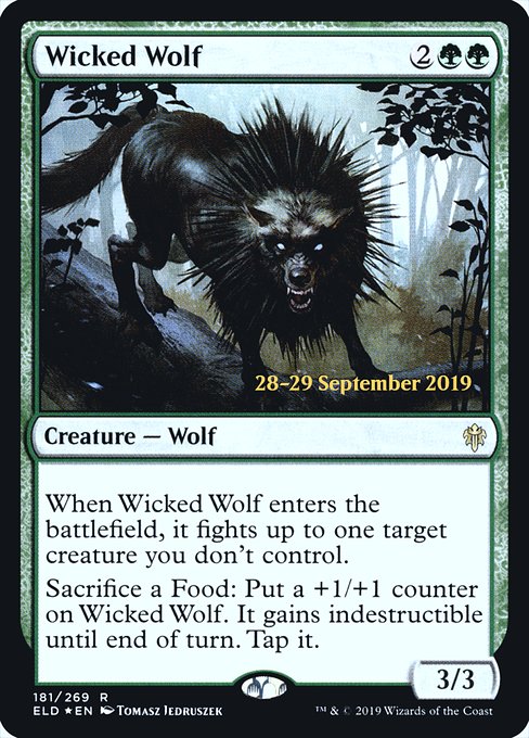 Wicked Wolf - Foil - Prerelease Promo