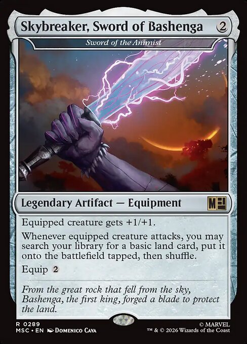 Sword of the Animist (Skybreaker, Sword of Bashenga) - Surge Foil
