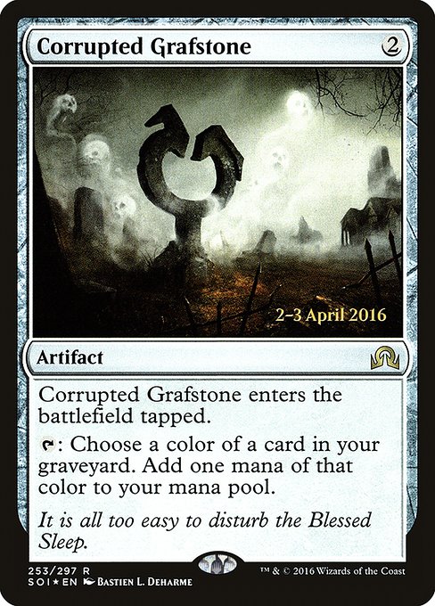 Corrupted Grafstone - Foil - Prerelease Promo