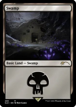 Swamp - Arcane x Secret Lair (486) - Foil