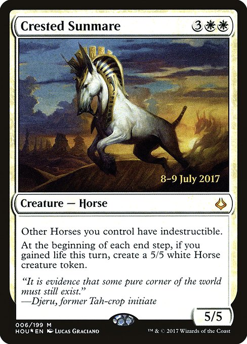 Crested Sunmare - Foil - Prerelease Promo