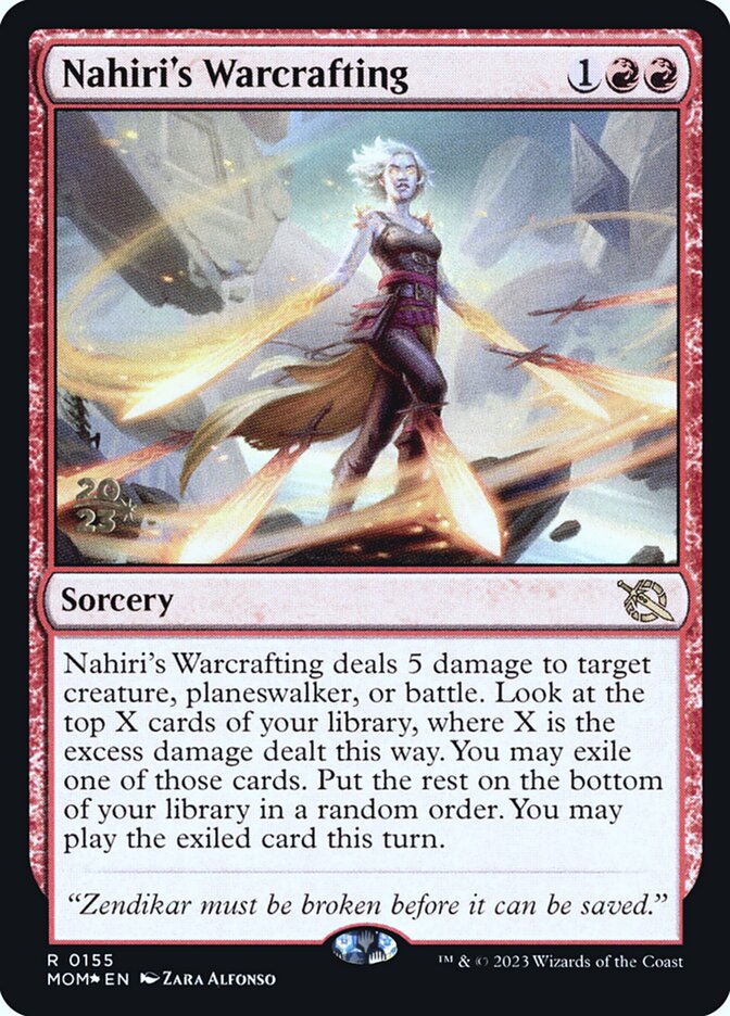 Nahiri's Warcrafting - Foil - Prerelease Promo