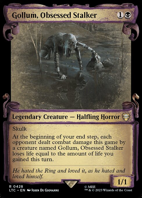 Gollum, Obsessed Stalker - Silver Foil