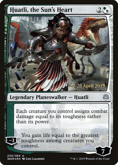 Huatli, the Sun's Heart - Prerelease Promo - Foil