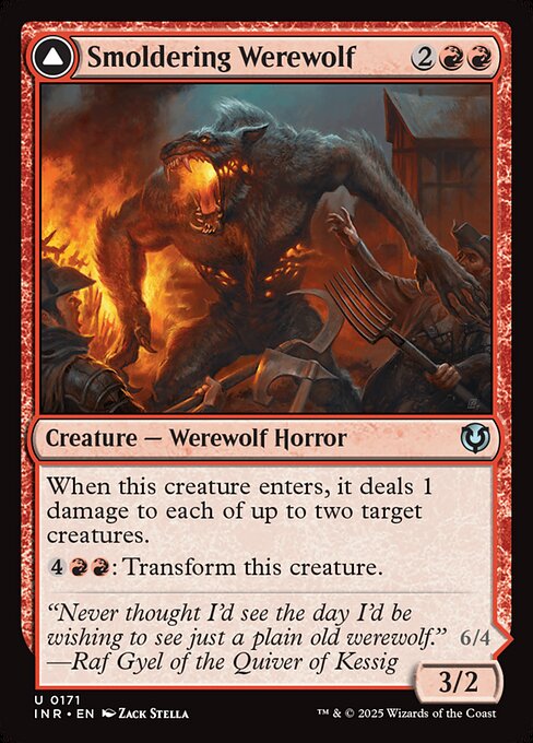 Smoldering Werewolf - Foil