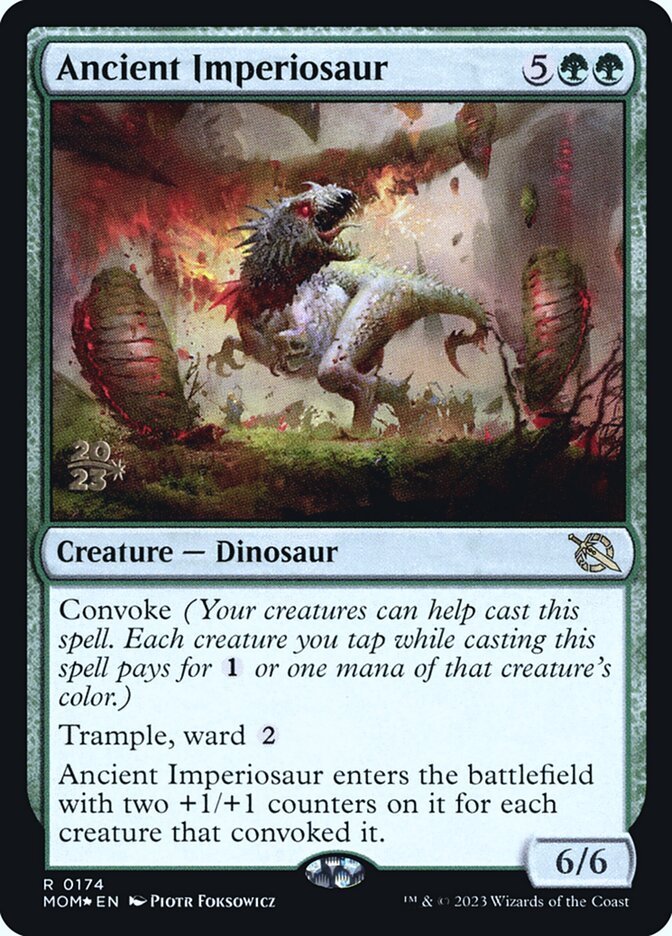 Ancient Imperiosaur - Foil - Prerelease Promo